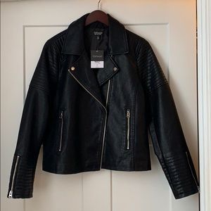 Topshop Faux Leather Jacket